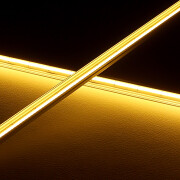 COB LED-Leiste Slim-Line CCT – transparent – 640 COB-LEDs 16Watt je Meter – dualweiß – CRI 90+ 24V DC 180°