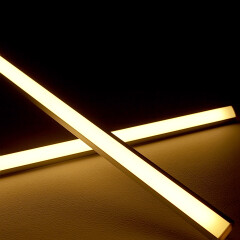 CCT COB 90° LED-Eckleiste Corner – transparent – 640 COB-LED-Chips 16 W je Meter – CCT – CRI 90+ 24V DC 180°