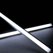 CCT COB 90° LED-Eckleiste Corner – transparent – 640 COB-LED-Chips 16 W je Meter – CCT – CRI 90+ 24V DC 180°