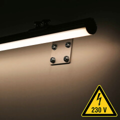 dimmbare LED Wandleuchte 230V ROUND wasserdicht (IP65)...