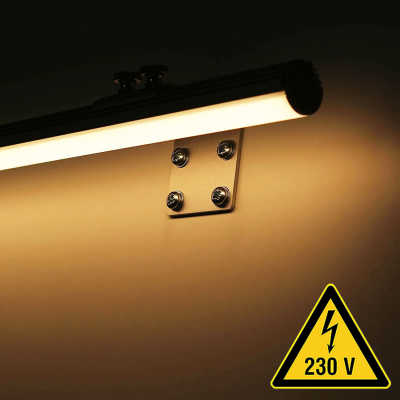 dimmbare LED Wandleuchte 230V "ROUND"...