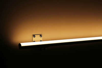 dimmbare LED Wandleuchte 230V "ROUND" wasserdicht (IP65) diffus | warmweiß 2700K | 120x 2835 LEDs 16W 1680lm /m 120° CRI82 |