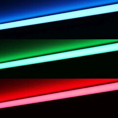 RGB LED-Leiste ROUND dimmbar diffus – 96 × 5050 RGB LEDs – 680 Lumen – 19 W je Meter – 120° 24V DC