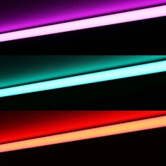 RGB LED-Leiste ROUND dimmbar diffus – 96 × 5050 RGB LEDs – 680 Lumen – 19 W je Meter – 120° 24V DC