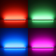 RGB LED-Leiste ROUND dimmbar diffus – 96 × 5050 RGB LEDs – 680 Lumen – 19 W je Meter – 120° 24V DC