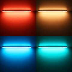 RGB LED-Leiste ROUND dimmbar diffus – 96 × 5050 RGB LEDs – 680 Lumen – 19 W je Meter – 120° 24V DC