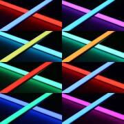 RGB LED-Leiste ROUND dimmbar diffus – 96 × 5050 RGB LEDs – 680 Lumen – 19 W je Meter – 120° 24V DC