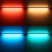 RGB LED-Leiste ROUND dimmbar diffus – 96 × 5050 RGB LEDs – 680 Lumen – 19 W je Meter – 120° 24V DC