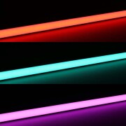 RGB LED Deckenleuchte ROUND mit Seilaufhängung dimmbar diffus – 96 × 5050 RGB LEDs – 680 Lumen – 19 W je Meter – 120° 24V DC