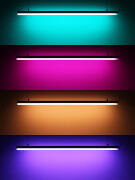 RGB LED Deckenleuchte ROUND mit Seilaufhängung dimmbar diffus – 96 × 5050 RGB LEDs – 680 Lumen – 19 W je Meter – 120° 24V DC