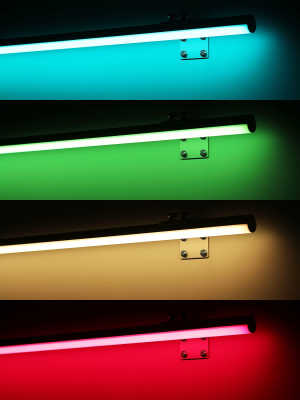 RGB LED Wandleuchte "ROUND" mit Wandhalterungen...