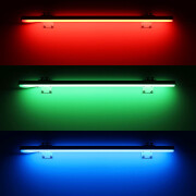 RGB LED Wandleuchte ROUND mit Wandhalterungen dimmbar diffus – 96 × 5050 RGB LEDs – 680 Lumen – 19 W je Meter – 120° 24V DC