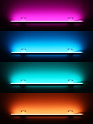 RGB LED Wandleuchte ROUND mit Wandhalterungen dimmbar diffus – 96 × 5050 RGB LEDs – 680 Lumen – 19 W je Meter – 120° 24V DC