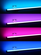 RGB LED Wandleuchte ROUND mit Wandhalterungen dimmbar diffus – 96 × 5050 RGB LEDs – 680 Lumen – 19 W je Meter – 120° 24V DC