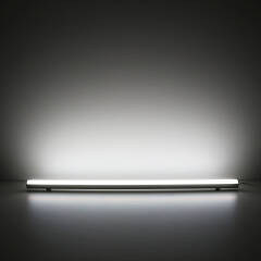 dimmbare LED-Lichtleiste 230V "ROUND" wasserdicht (IP65) diffus | tageslichtweiß 6300K 120° CRI85 | Fertigung nach Maß in Länge 22cm | 24x 2835 LEDs | 368 Lumen | 3 Watt |