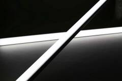 dimmbare LED-Lichtleiste 230V "ROUND" wasserdicht (IP65) diffus | tageslichtweiß 6300K 120° CRI85 | Fertigung nach Maß in Länge 22cm | 24x 2835 LEDs | 368 Lumen | 3 Watt |