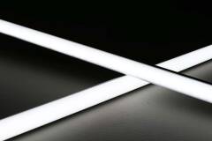 dimmbare LED-Lichtleiste 230V "ROUND" wasserdicht (IP65) diffus | tageslichtweiß 6300K 120° CRI85 | Fertigung nach Maß in Länge 22cm | 24x 2835 LEDs | 368 Lumen | 3 Watt |