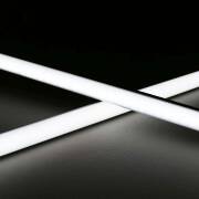 dimmbare LED-Lichtleiste 230V "ROUND" wasserdicht (IP65) diffus | tageslichtweiß 6300K 120° CRI85 | Fertigung nach Maß in Länge 22cm | 24x 2835 LEDs | 368 Lumen | 3 Watt |