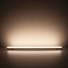 dimmbare LED-Lichtleiste 230V "ROUND" wasserdicht (IP65) diffus | neutralweiß 4100K 120° CRI83 | Fertigung nach Maß in Länge 22cm | 24x 2835 LEDs | 368 Lumen | 3 Watt |