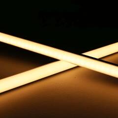 dimmbare LED-Lichtleiste 230V "ROUND" wasserdicht (IP65) diffus | warmweiß 2700K 120° CRI82 | Fertigung nach Maß in Länge 22cm | 24x 2835 LEDs | 336 Lumen | 3 Watt |
