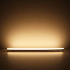 dimmbare LED-Lichtleiste 230V "ROUND" wasserdicht (IP65) diffus | warmweiß 2700K 120° CRI82 | Fertigung nach Maß in Länge 22cm | 24x 2835 LEDs | 336 Lumen | 3 Watt |