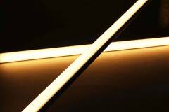 dimmbare LED-Lichtleiste 230V "ROUND" wasserdicht (IP65) diffus | warmweiß 2700K 120° CRI82 | Fertigung nach Maß in Länge 22cm | 24x 2835 LEDs | 336 Lumen | 3 Watt |