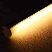 dimmbare LED-Lichtleiste 230V "ROUND" wasserdicht (IP65) diffus | warmweiß 2700K 120° CRI82 | Fertigung nach Maß in Länge 22cm | 24x 2835 LEDs | 336 Lumen | 3 Watt |