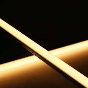dimmbare LED-Lichtleiste 230V "ROUND" wasserdicht (IP65) diffus | warmweiß 2700K 120° CRI82 | Fertigung nach Maß in Länge 22cm | 24x 2835 LEDs | 336 Lumen | 3 Watt |