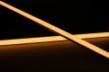COB LED Leiste "ROUND" dimmbar diffus  | warmweiß 2700K | CRI 90+ 24VDC 180° | Fertigung nach Maß in Länge 30cm | 144x COB LEDs | 327 Lumen | 4,1 Watt | Ein- und Ausgangskabel ( zum Verbinden mehrerer LED-Leisten )