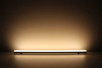 COB LED Leiste "ROUND" dimmbar diffus  | warmweiß 2700K | CRI 90+ 24VDC 180° | Fertigung nach Maß in Länge 185cm | 960x COB LEDs | 2182 Lumen | 27,3 Watt | nur Eingangskabel  (Ausgang geschlossen)