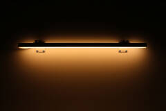 230V COB LED Wandleuchte "ROUND" wasserdicht (IP65) dimmbar diffus CRI90 | warmweiß 2700K | Fertigung nach Maß in Länge 22cm | 96x COB LEDs | 217 Lumen | 2 Watt |