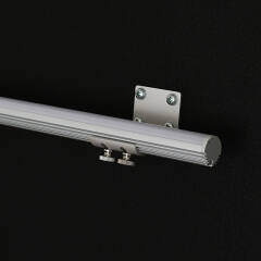 230V COB LED Wandleuchte "ROUND" wasserdicht (IP65) dimmbar diffus CRI90 | warmweiß 2700K | Fertigung nach Maß in Länge 22cm | 96x COB LEDs | 217 Lumen | 2 Watt |