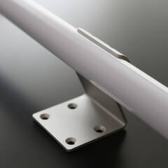 230V COB LED Wandleuchte "ROUND" wasserdicht (IP65) dimmbar diffus CRI90 | warmweiß 2700K | Fertigung nach Maß in Länge 22cm | 96x COB LEDs | 217 Lumen | 2 Watt |