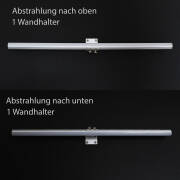 230V COB LED Wandleuchte "ROUND" wasserdicht (IP65) dimmbar diffus CRI90 | warmweiß 2700K | Fertigung nach Maß in Länge 22cm | 96x COB LEDs | 217 Lumen | 2 Watt |