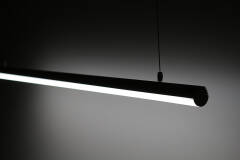 230V COB LED Pendelleuchte "ROUND" wasserdicht (IP65) dimmbar diffus CRI90 | tageslichtweiß 6500K | Fertigung nach Maß in Länge 22cm | 96x COB LEDs | 242 Lumen | 2 Watt |