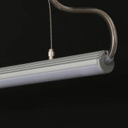 230V COB LED Pendelleuchte "ROUND" wasserdicht (IP65) dimmbar diffus CRI90 | tageslichtweiß 6500K | Fertigung nach Maß in Länge 22cm | 96x COB LEDs | 242 Lumen | 2 Watt |