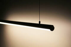 dimmbare LED-Pendelleuchte 230V "ROUND" wasserdicht (IP65) diffus | neutralweiß 4100K 120° CRI83 | Fertigung nach Maß in Länge 22cm | 24x 2835 LEDs | 368 Lumen | 3 Watt |