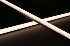 dimmbare LED-Pendelleuchte 230V "ROUND" wasserdicht (IP65) diffus | neutralweiß 4100K 120° CRI83 | Fertigung nach Maß in Länge 22cm | 24x 2835 LEDs | 368 Lumen | 3 Watt |