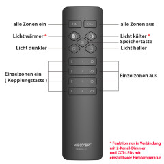CCT Dual White 2 Kanal LED-Controller & 4 Zonen...