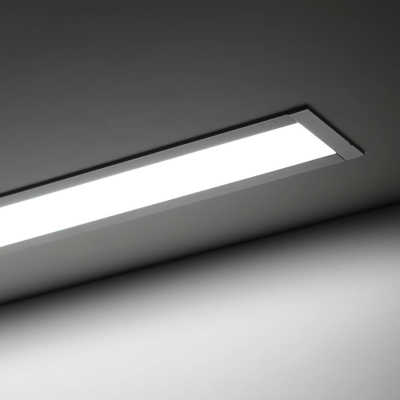 High-End LED-Einbauleuchte "Recessed max" diffus | 320x 2835 LEDs | 31 Watt - 5440 Lumen je Meter | tageslichtweiß 6100K | 24VDC 120° |