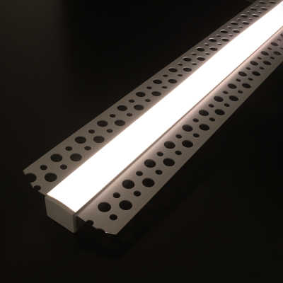 Trockenbau Einputz LED-Leiste "Plaster" 230V für Gipskartonplatten | 120x 2835 LEDs - 16 Watt - 1840 Lumen je Meter | diffus | neutralweiß 4100K 120° IP65 |