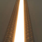 Trockenbau Einputz LED-Leiste "Plaster" 230V | diffus | warmweiß 2700K 120° IP65 | Maßanfertigung in Länge 22cm | 24x 2835 LEDs | 336 Lumen | 3 Watt |