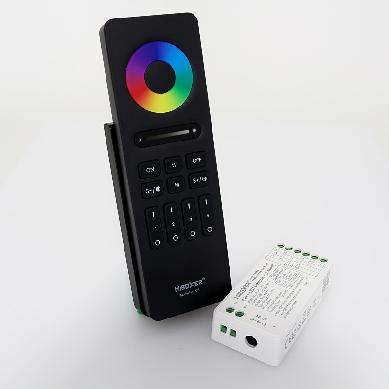 RGB LED-Controller 3-Kanal & 4 ZonenTouch-Hand-Fernbedienung – SET