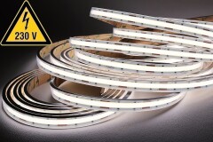 230V Twin-COB LED-Streifen – IP65 wasserdicht dimmbar – CRI93 180° neutralweiß 4000 K – 960x LEDs 21,9 W 1943 lm /m
