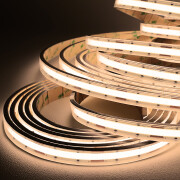 230V Twin-COB LED-Streifen | IP65 wasserdicht dimmbar | CRI93 180° warmweiß 2700K | Maßanfertigung in Länge 25 Meter | 24000x COB LEDs | 46433 Lumen | 569,5 Watt