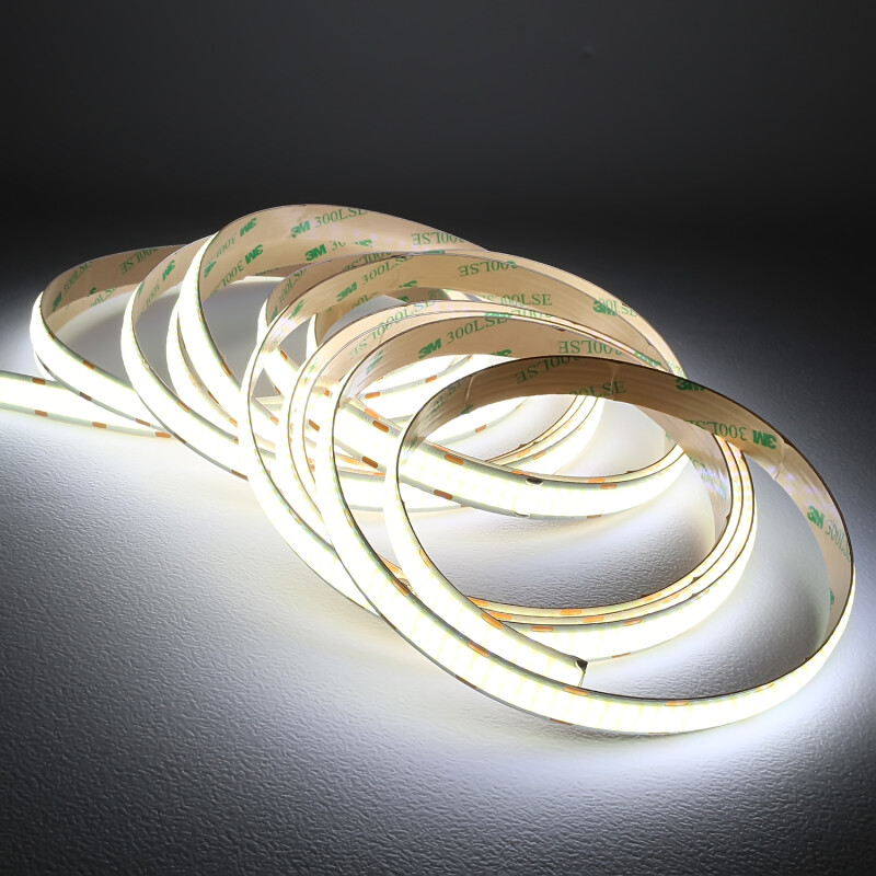 Double-Line COB LED Strip – tageslichtweiß 6300 K – CRI91 24V DC 180° – 600x LED Chips 24,5 W – 2253 lm/m