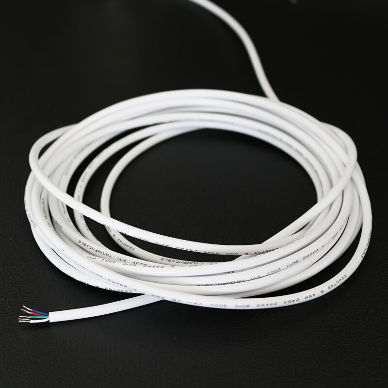 Meter Rundkabel mit offenen Kabelenden – angelötet an den Ausgang