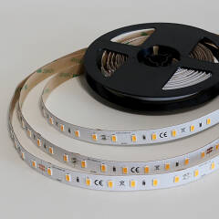 LED-Strip 70x 5630 LEDs | warmweiß 2700K | CRI 90+ 24VDC 120° | Fertigung nach Maß in Länge 580cm | 406x 5630 LEDs | 8155 Lumen | 87 Watt |