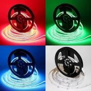 COB LED RGB Streifen | 180° 24V DC | Fertigung nach Maß in Länge 305cm | 2562x COB LEDs | 2105 Lumen gesamt | 48,2 Watt gesamt |