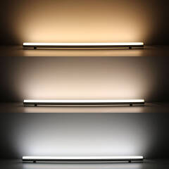 COB LED Leiste RGB+CCT "ROUND" dimmbar diffus | 180° 24V DC CRI 95+ | Fertigung nach Maß in Länge 24cm | 175x COB LEDs | 262 Lumen gesamt | 3,9 Watt gesamt |